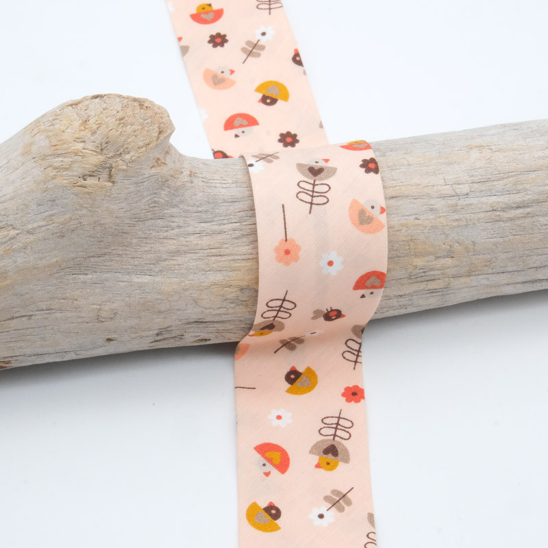 Kairos 30MM Salmon Bias Tape - Maison Klem